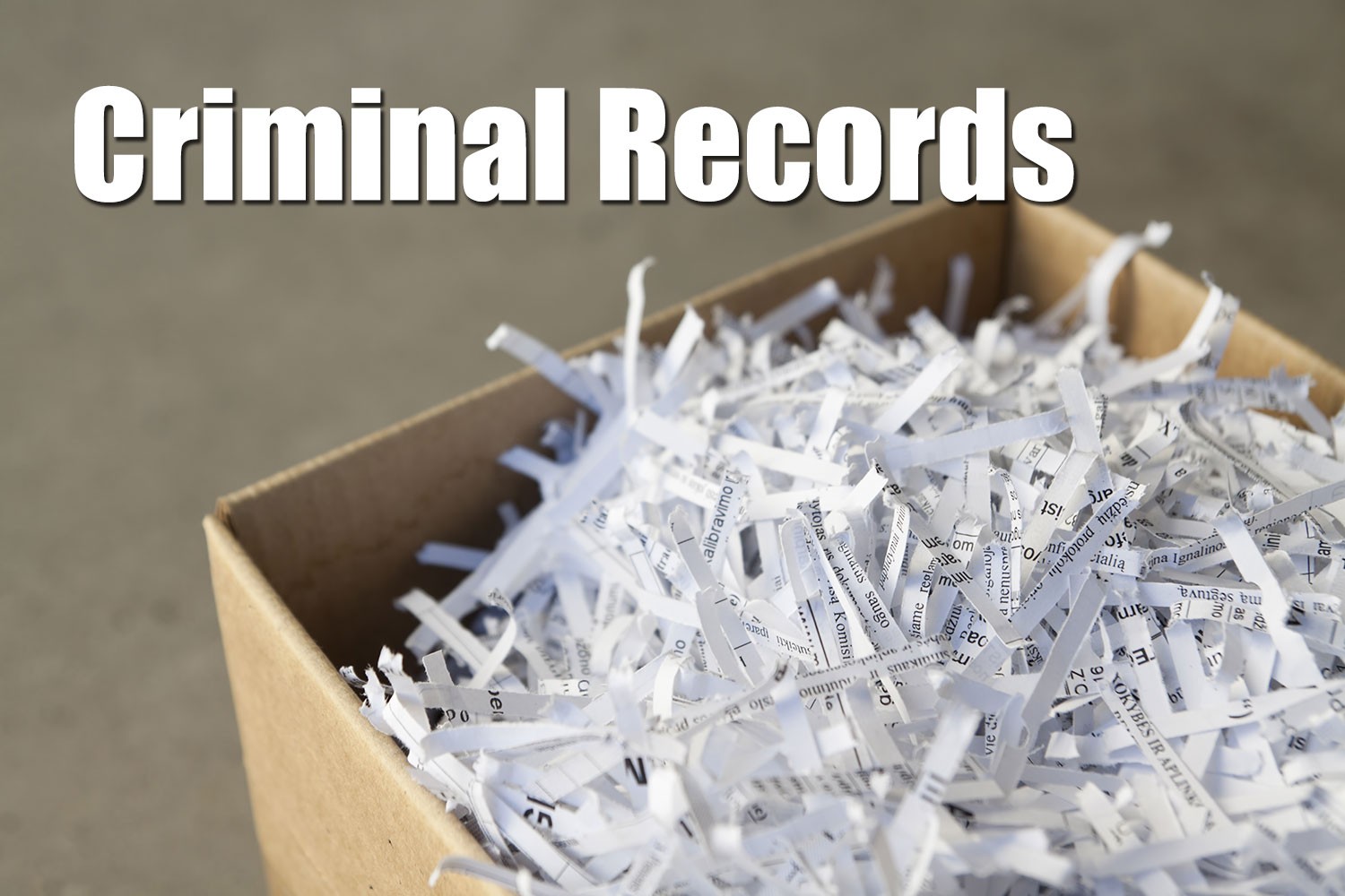 Expunge or Seal Criminal Records